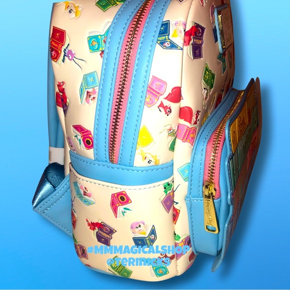 Loungefly Disney Princess Books Classics Mini Backpack&Matching Zip Wall… - Picture 5 of 9